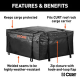 CURT Weatherproof Vinyl Cargo Bag (96cm x 86cm x 46cm)