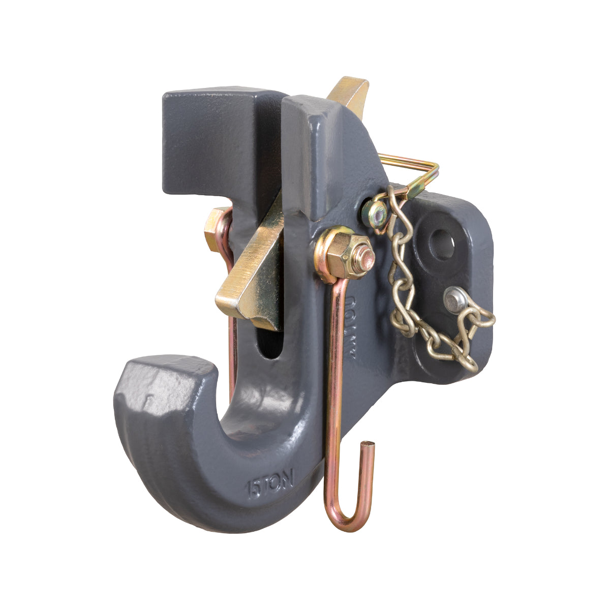 CURT SecureLatch 13.5t Pintle Hook (Flat Mount)