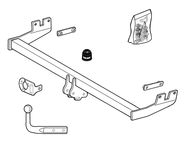 Brink Towbar for MERCEDES-BENZ A-CLASS (07/1997 - 08/2004)