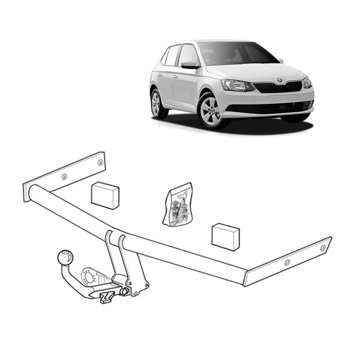 Brink Towbar for Skoda Fabia (2010 - 2015)