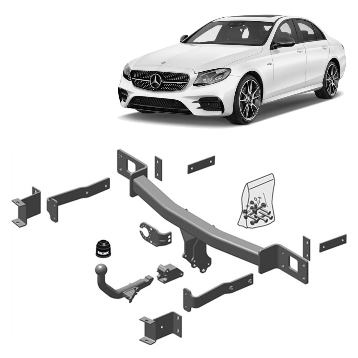 Brink Towbar for MERCEDES-BENZ E-CLASS (03/2002 - 12/2016)