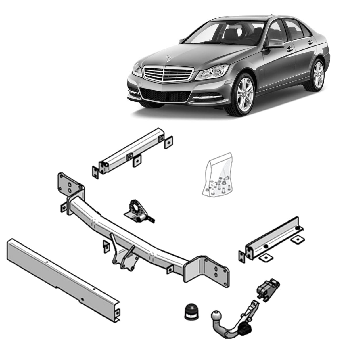 Brink Towbar for MERCEDES-BENZ C-CLASS (03/2001 - 08/2014), MERCEDES-BENZ C-CLASS (05/2000 - 02/2007)