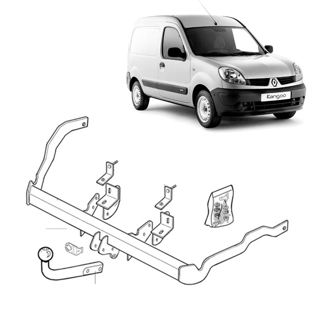 Brink Towbar for Renault Kangoo (08/2004 - 01/2008)