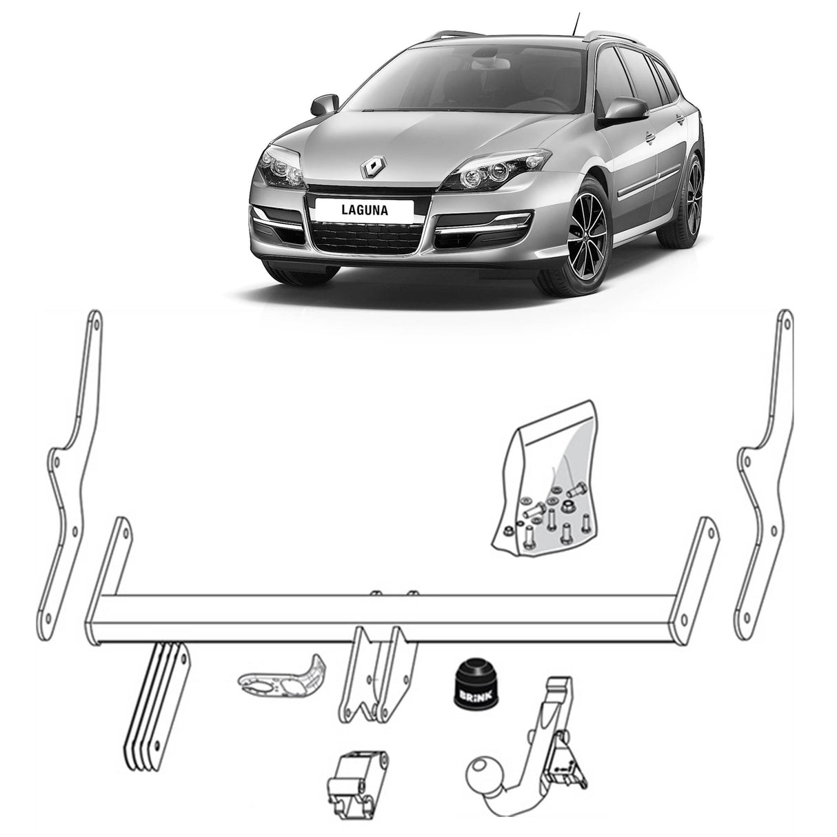 Brink Towbar for Renault Laguna (10/2007 - 12/2015)