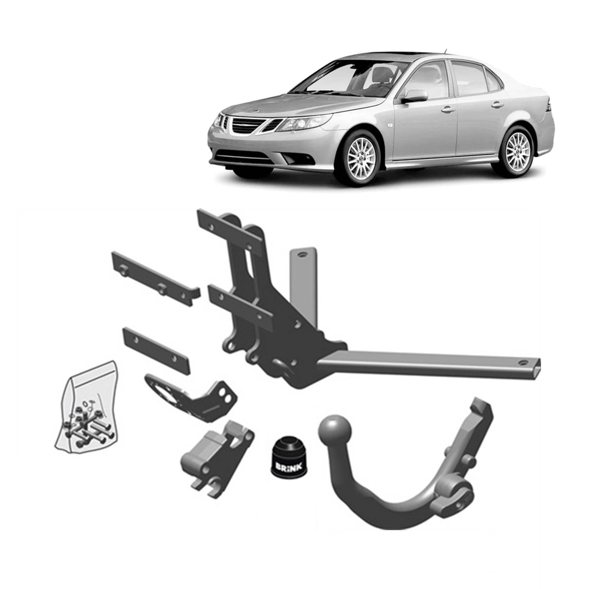 Brink Towbar for Saab 9-3 (08/2003 - 02/2015)