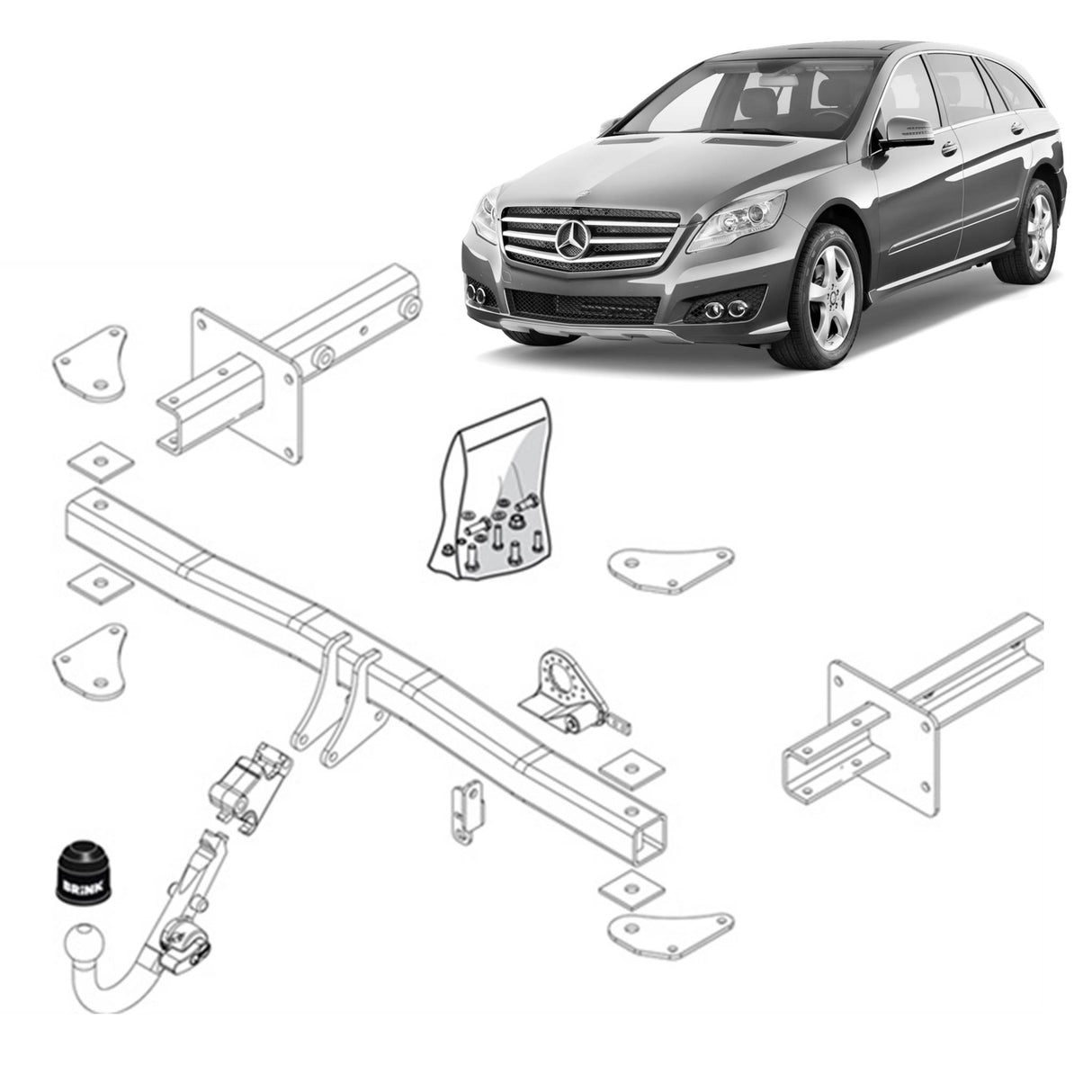 Brink Towbar for MERCEDES-BENZ R-CLASS (08/2005 - 12/2014)