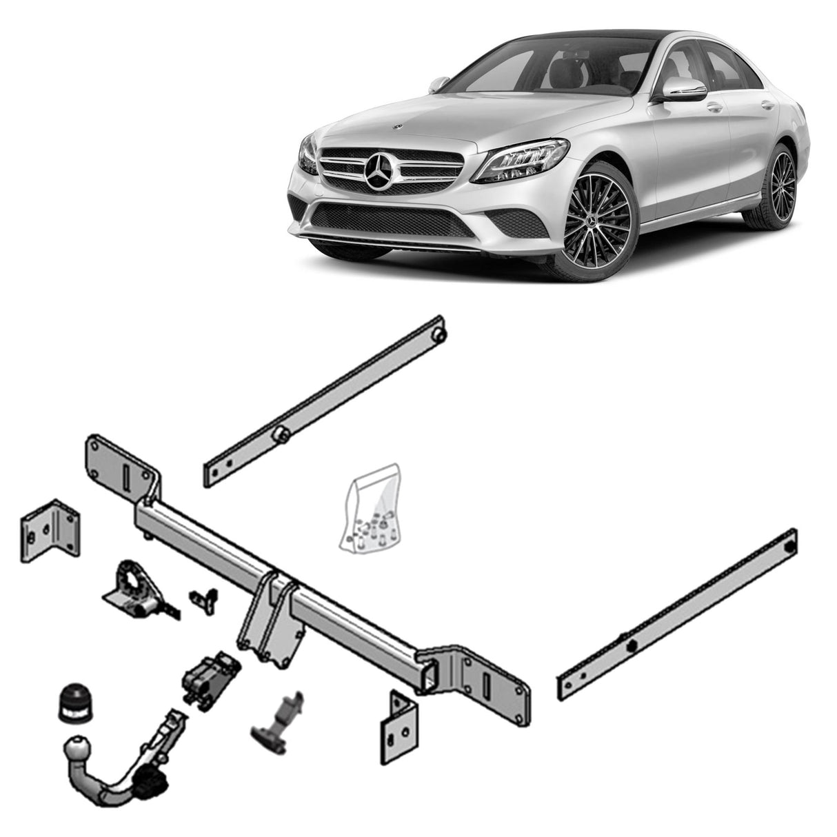 Brink Towbar for MERCEDES-BENZ C-CLASS (01/2007 - 06/2016), MERCEDES-BENZ C-CLASS (01/2011 - 12/2011)