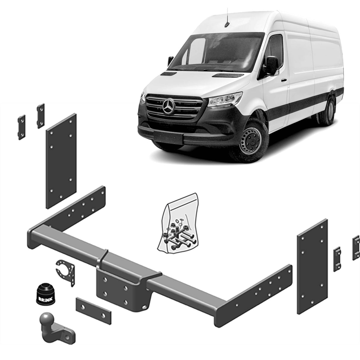 Brink Towbar for Various MERCEDES-BENZ SPRINTER, Volkswagen CRAFTER