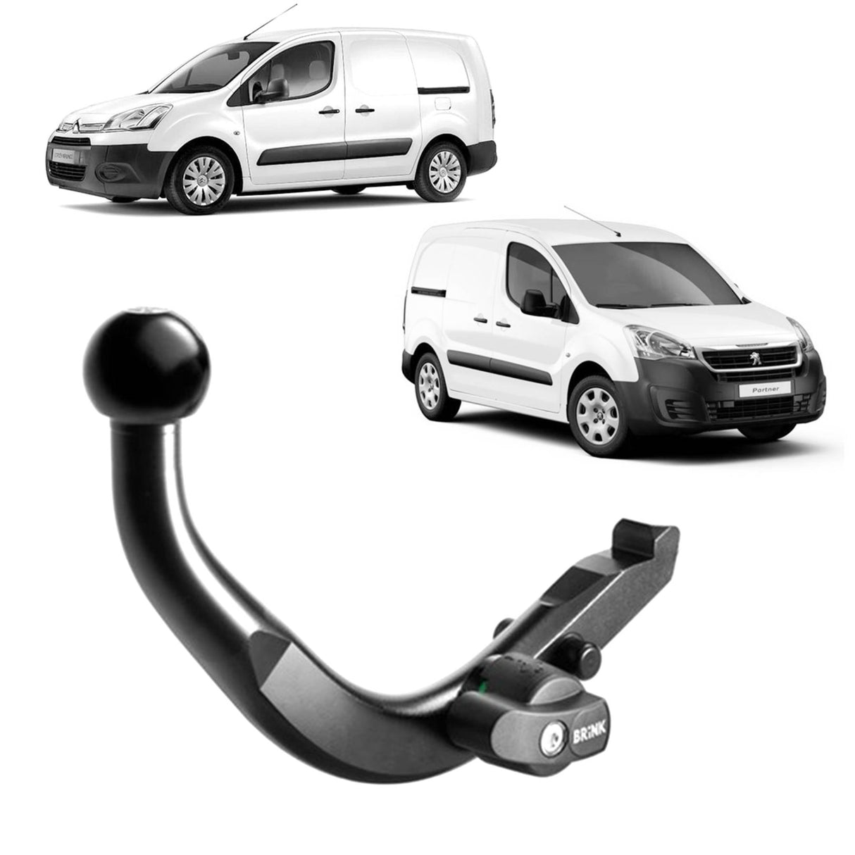 Brink Towbar for Peugeot Partner (04/2008 - 10/2018), Citroen Berlingo (04/2008 - 10/2018), Citroen Berlingo (04/2008 - 10/2018)