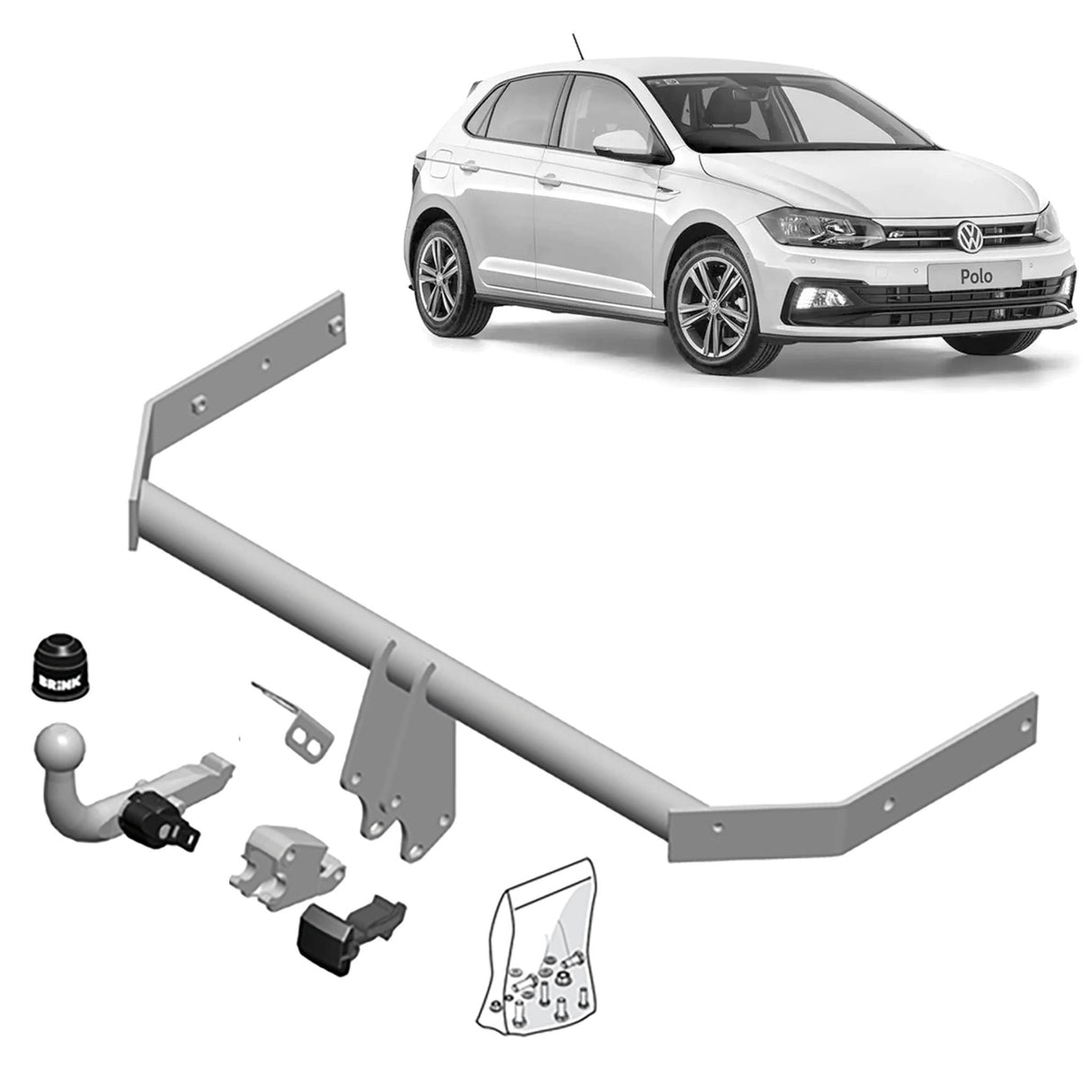 Brink Towbar for Volkswagen Polo (03/2009 - 04/2014)