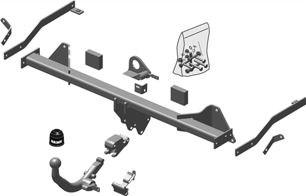 Brink Towbar for Fiat Doblo (02/2010 - on)