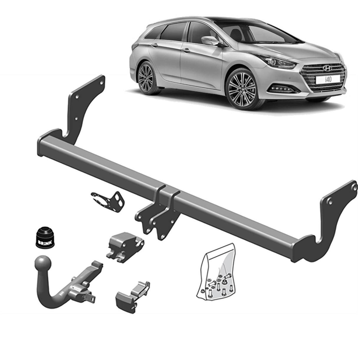 Brink Towbar for Hyundai i40 (07/2011 - 12/2018)