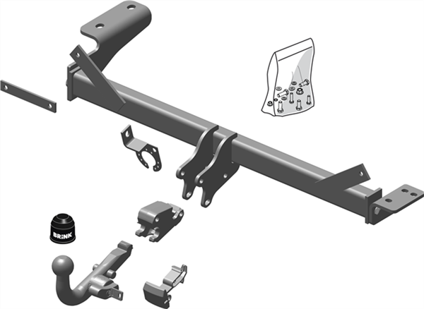 Brink Towbar for Land Rover Range Rover Evoque (06/2011 - 09/2013)