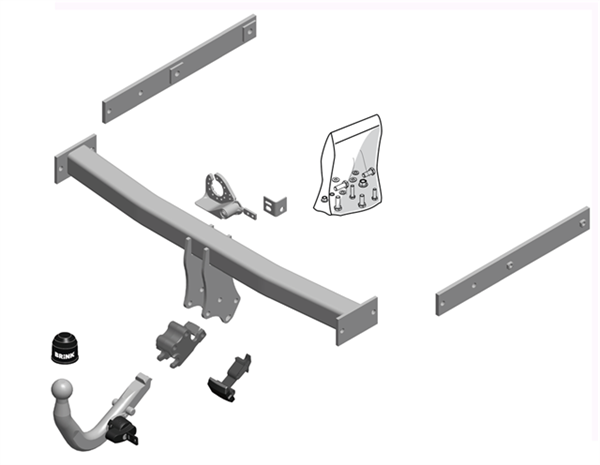 Brink Towbar European for Audi A6 (05/2011 - 09/2018), Audi A6 Allroad (01/2012 - 09/2018), Audi A7 (10/2010 - 05/2018), Audi A6 (11/2010 - 09/2018)