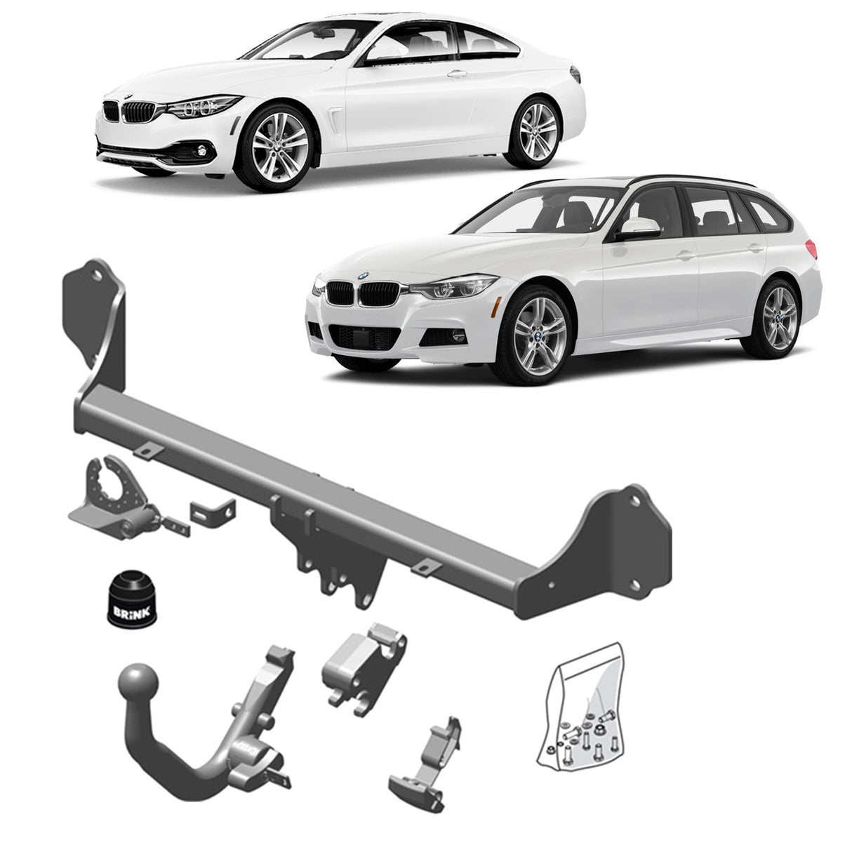 Brink Towbar European for BMW 3 (11/2011 - on), BMW 4 (03/2014 - 03/2020), BMW 4 (07/2013 - 09/2020), BMW 4 (07/2013 - 05/2020), BMW 3 (07/2012 - 06/2019)