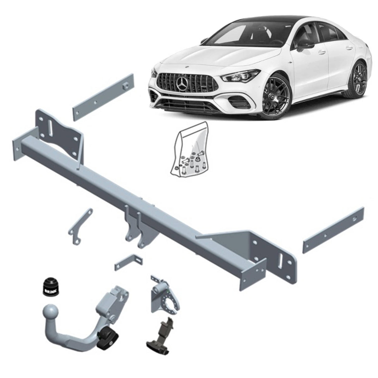 Brink Towbar for MERCEDES-BENZ CLA (01/2015 - 03/2019), MERCEDES-BENZ CLA (01/2013 - on)