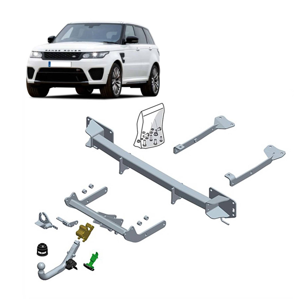 Brink Detachable Towbar & Universal Wiring for Range Rover Sport L494 (04/2013 - 08/2022)