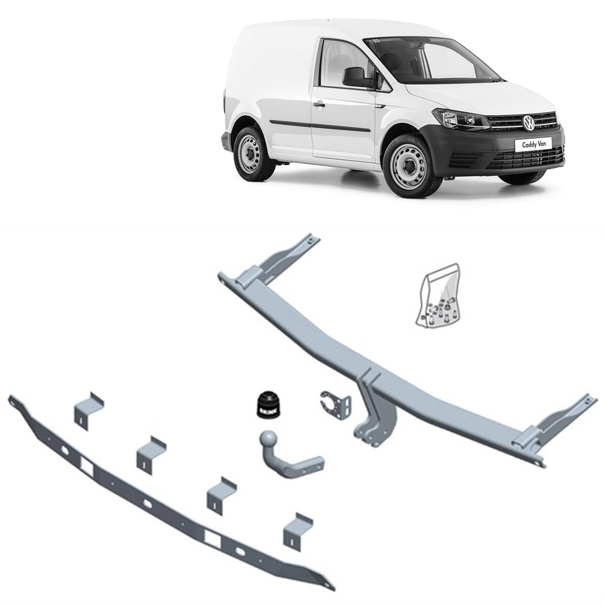 Brink Towbar for Volkswagen Caddy (04/2004 - 05/2015), Volkswagen Caddy (03/2004 - 05/2015), Volkswagen Caddy (05/2015 - 08/2020)