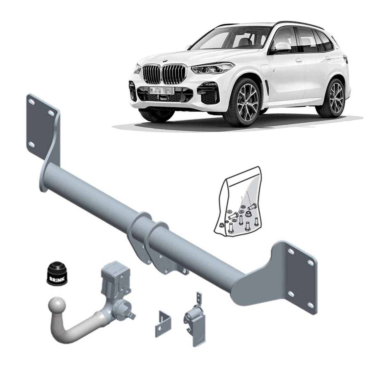 Brink Towbar for BMW X5 (10/2006 - 07/2013), BMW X6 (08/2014 - on), BMW X5 (08/2013 - 07/2018)