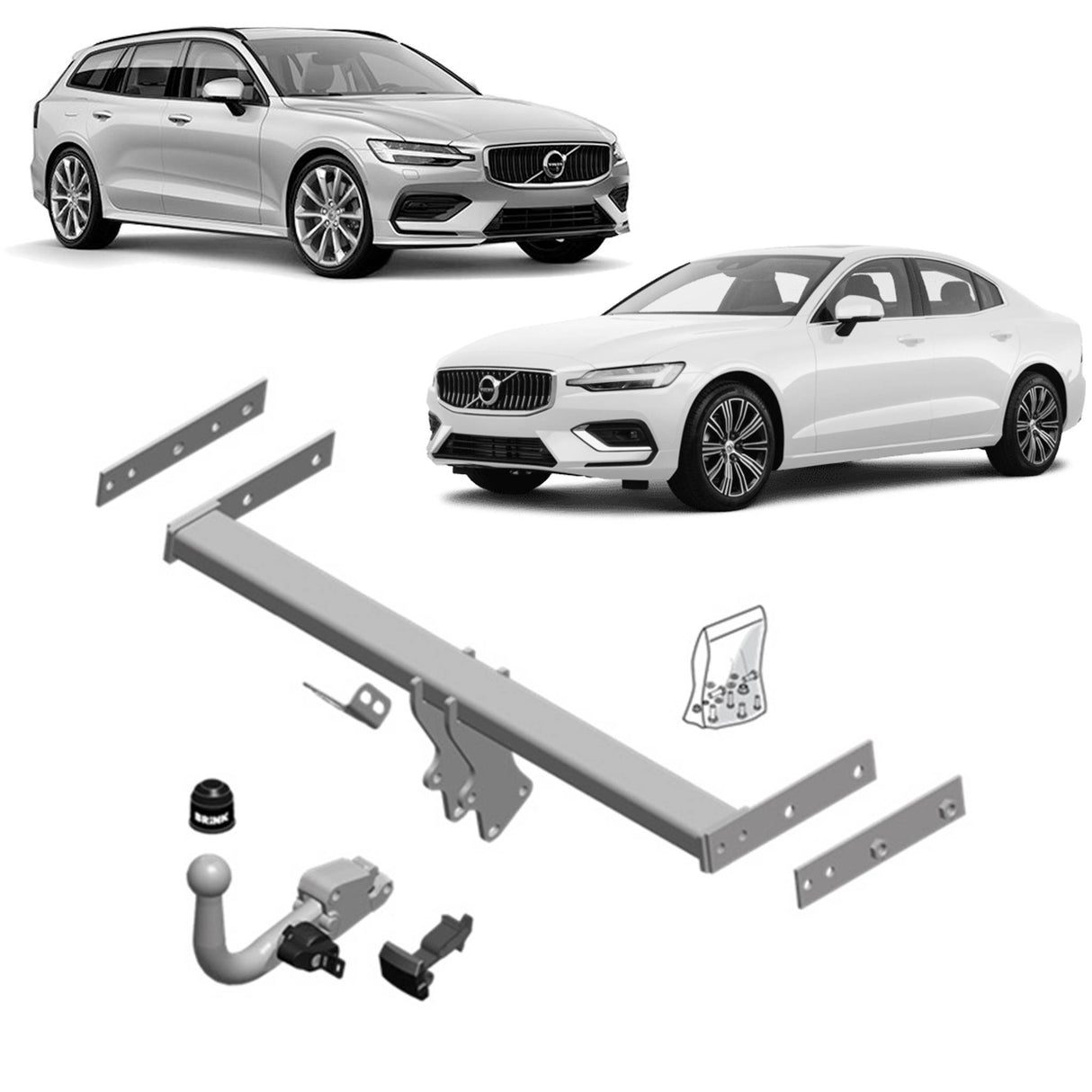 Brink Towbar European for Volvo V60 (07/2010 - 04/2019), Volvo S60 (04/2010 - 04/2019)