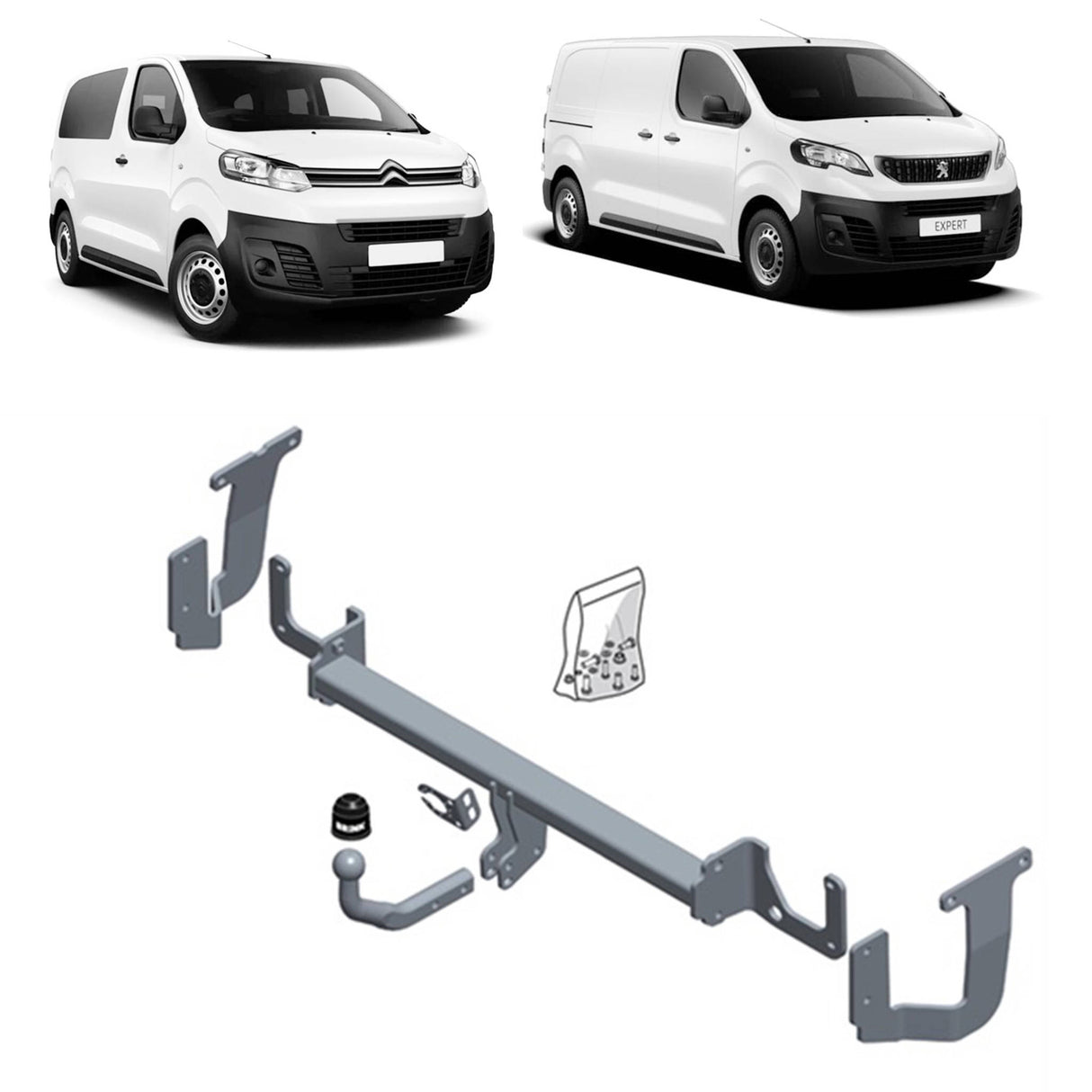 Brink Towbar for Citroen Dispatch (04/2016 - on), Peugeot Expert (04/2016 - on)