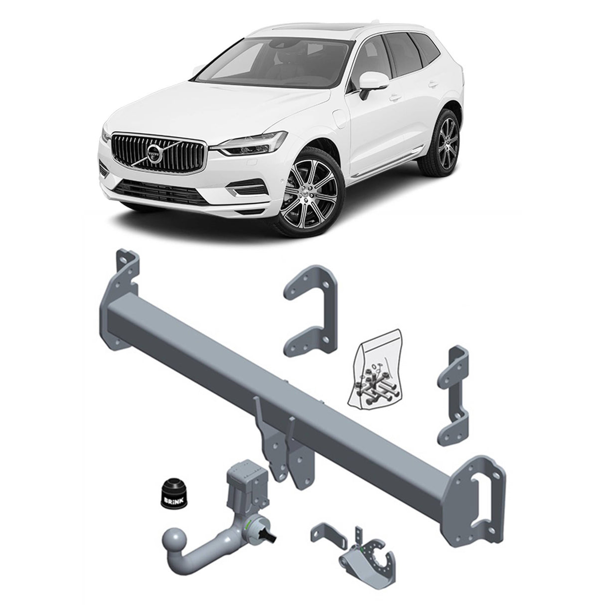 Brink European Style Towbar & Universal Wiring for Volvo Xc60 (03/2017 - on)