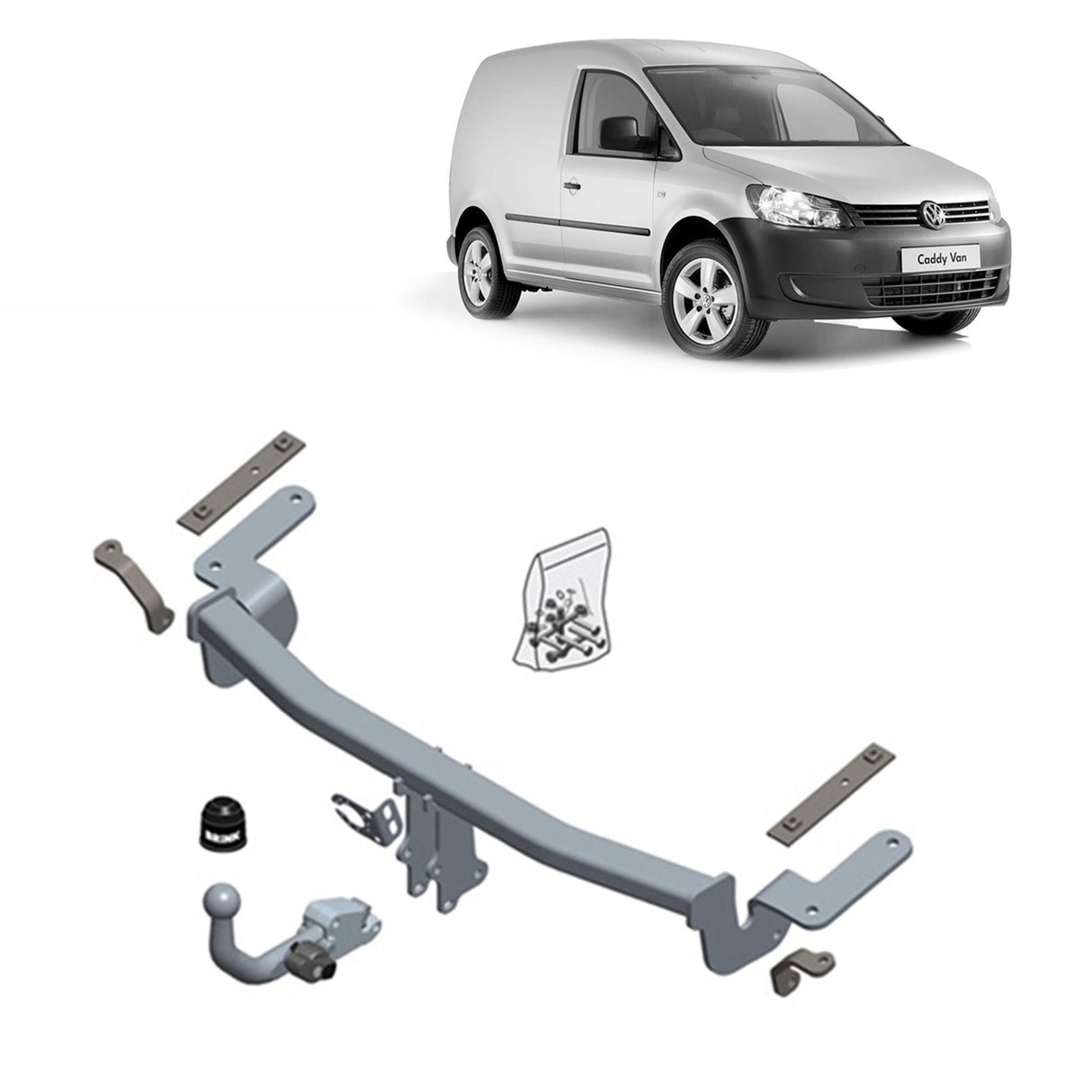 Brink Towbar for Volkswagen Caddy (05/2015 - 08/2020), Volkswagen Caddy (04/2004 - 05/2015), Volkswagen Caddy (03/2004 - 05/2015)