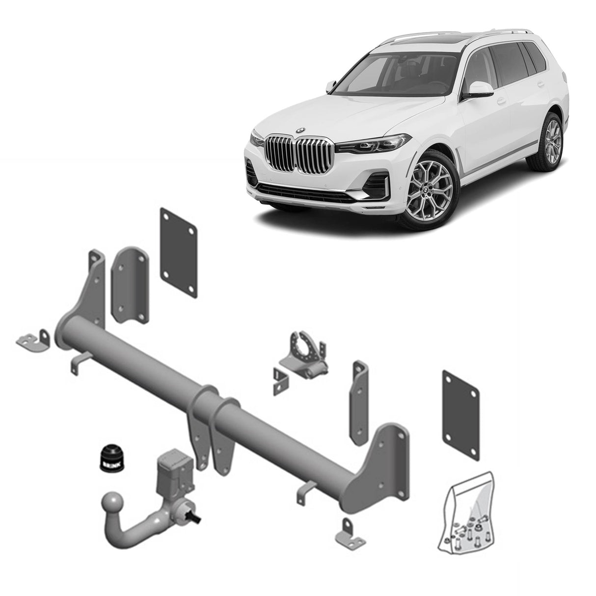 Brink European Style Towbar & Universal Wiring Kit for BMW X5 & X7 (12/2018 - on)