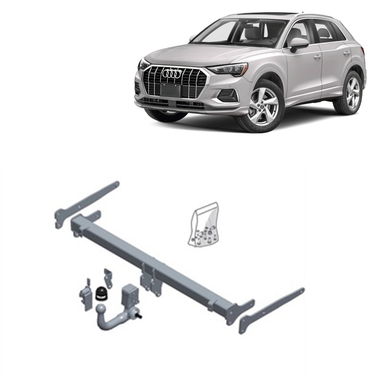 Brink European Style Towbar & Direct Fit wiring for Audi Q3 (06/2019 - on)