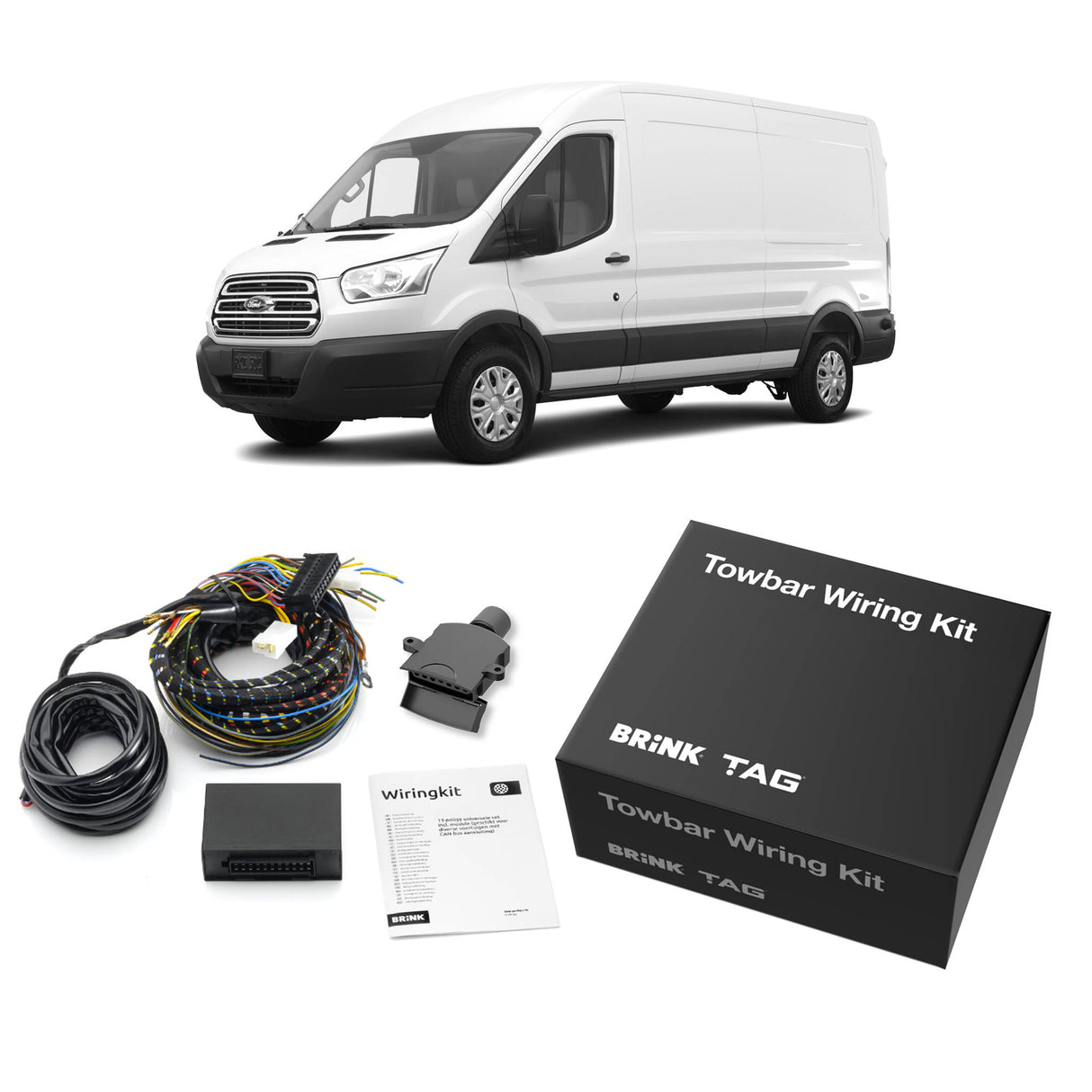 TAG Heavy Duty Towbar & Direct Fit Wiring for Ford Transit Van (02/2014 - 05/2016)