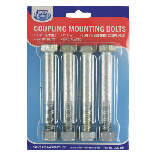 ARK Coupling Mounting Bolt 4 Pack 4"x 1/2