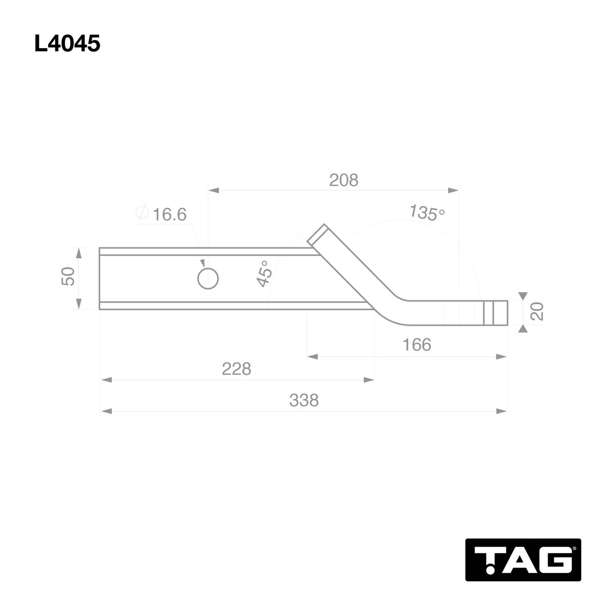 TAG Ball Mount Hitch Kit (Lug + Locking Pin + Tow Ball + Ball Cover + Hitch Cover + Shin Protector)