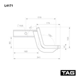 TAG Tow Ball Mount Kit and Direct Fit Wiring Harness for Toyota Landcruiser 200 Series (08/2007 - 12/2021)