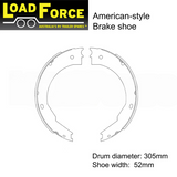 LoadForce 12 x 2 inch American Dexter electric brake shoe set of 4