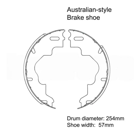 LoadForce 10x2.25" Electric Brake Shoes