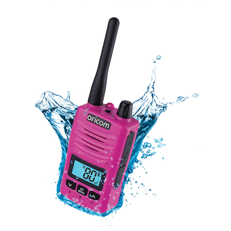 Oricom Pink IP67 5 Watt Handheld UHF CB Radio