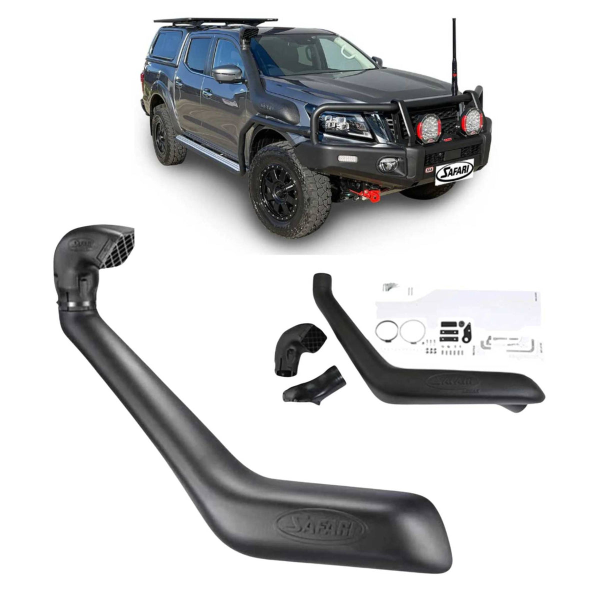 Safari V-Spec Snorkel for Nissan Navara NP300 D23 2.3L Facelift Models (12/2020 - on)