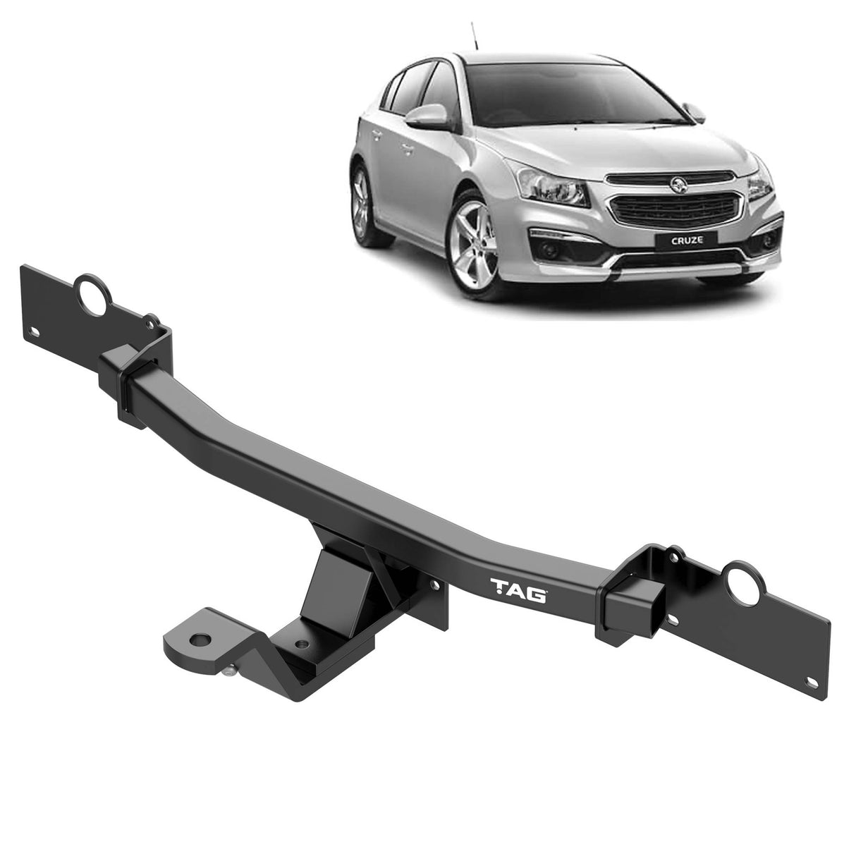 TAG Standard Duty Towbar & Direct Fit Wiring Kit for Holden Cruze Sedans (05/2009 - 12/2016)