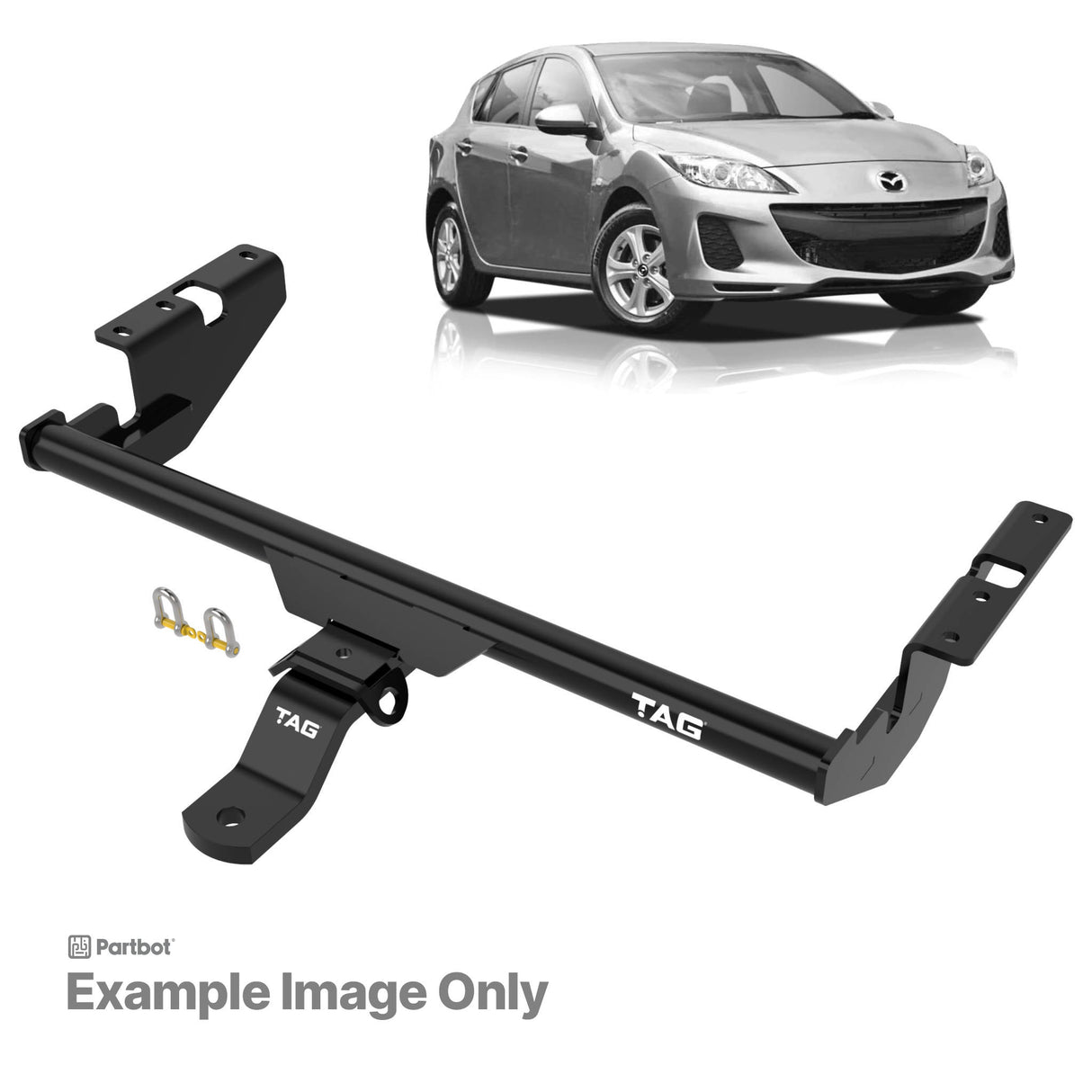 TAG Standard Duty Towbar for Mazda 3 SP25 and Skyactive Hatchback (01/2008 - 01/2014)