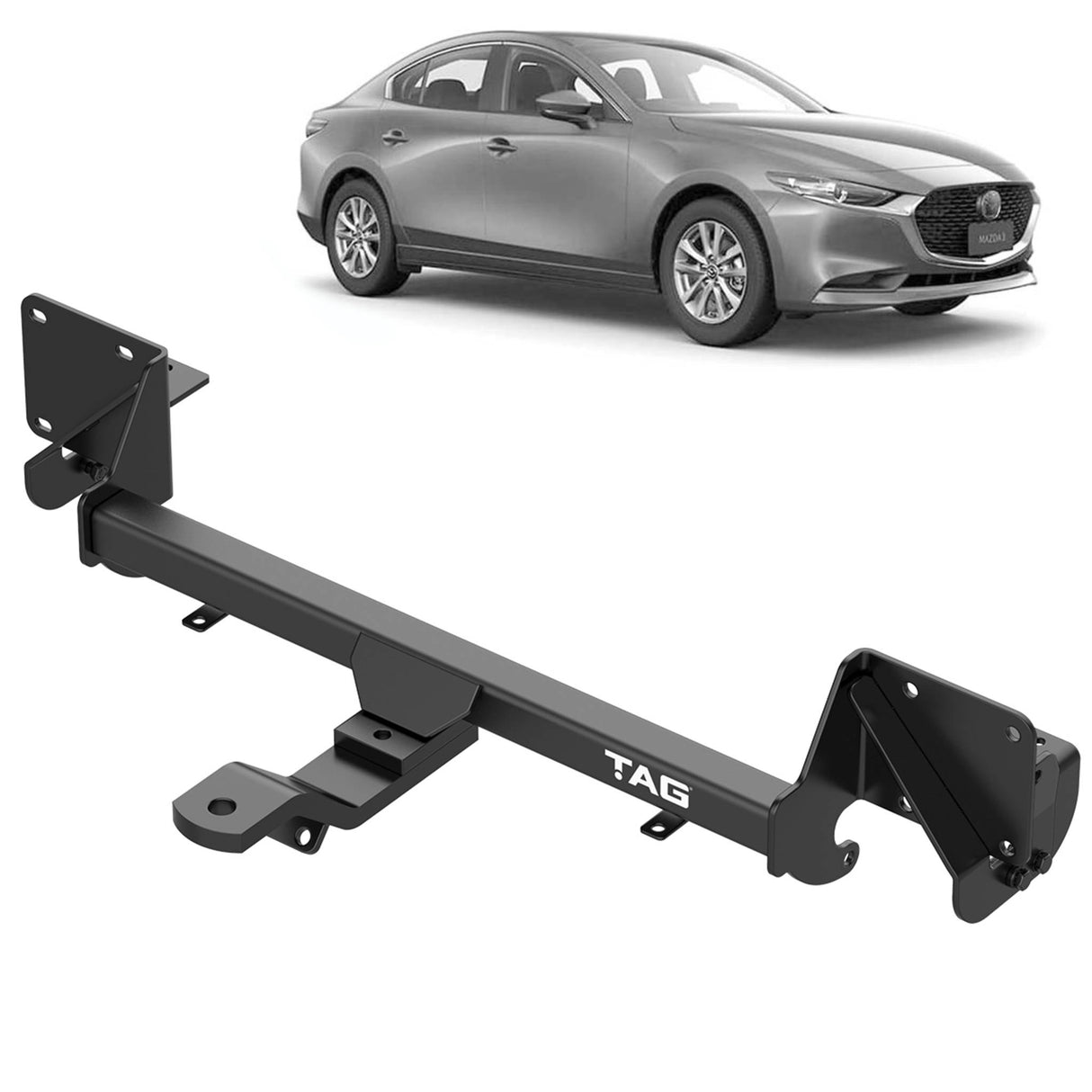 TAG Standard Duty Towbar & Direct Fit Wiring for Mazda 3 Sedan & Hatch (11/2013 - 03/2019)