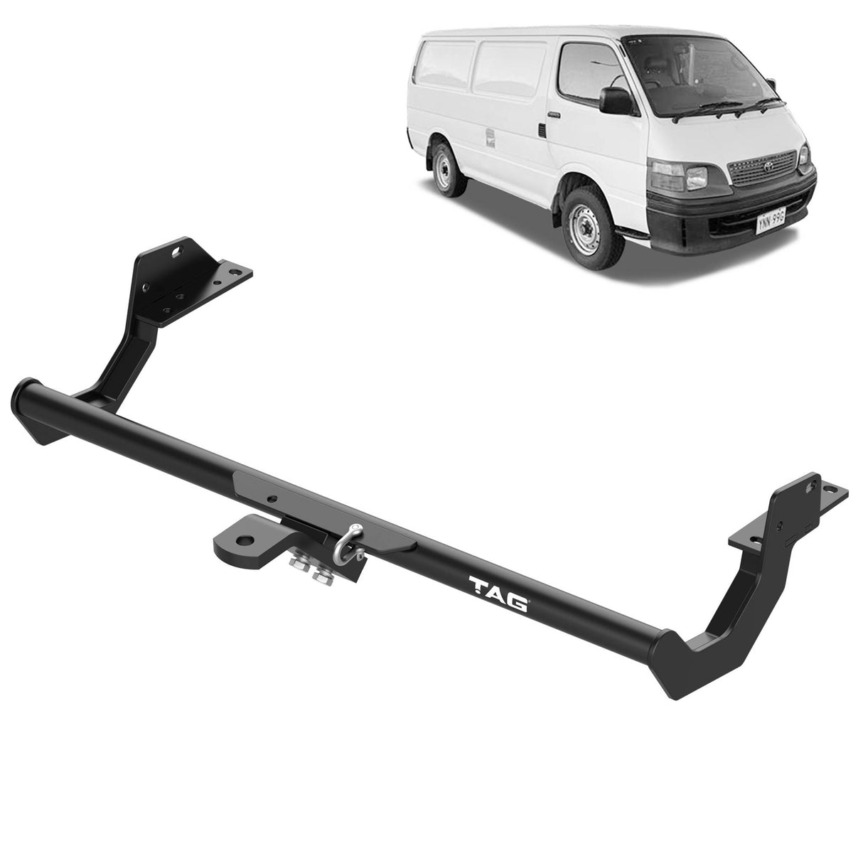 TAG Light Duty Towbar & Direct Fit Wiring for Toyota Hiace & Commuter Bus (11/1989 - 03/2005)