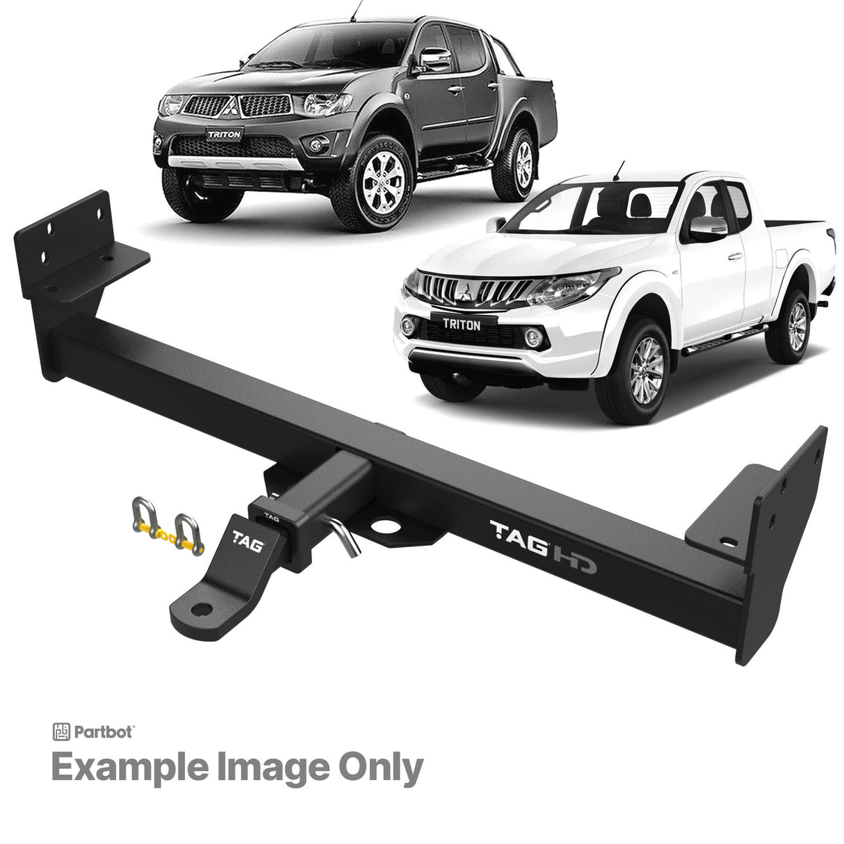 TAG Heavy Duty Towbar for Mitsubishi Triton ML MN No Rear Bumper Step (07/2006 - 04/2015)