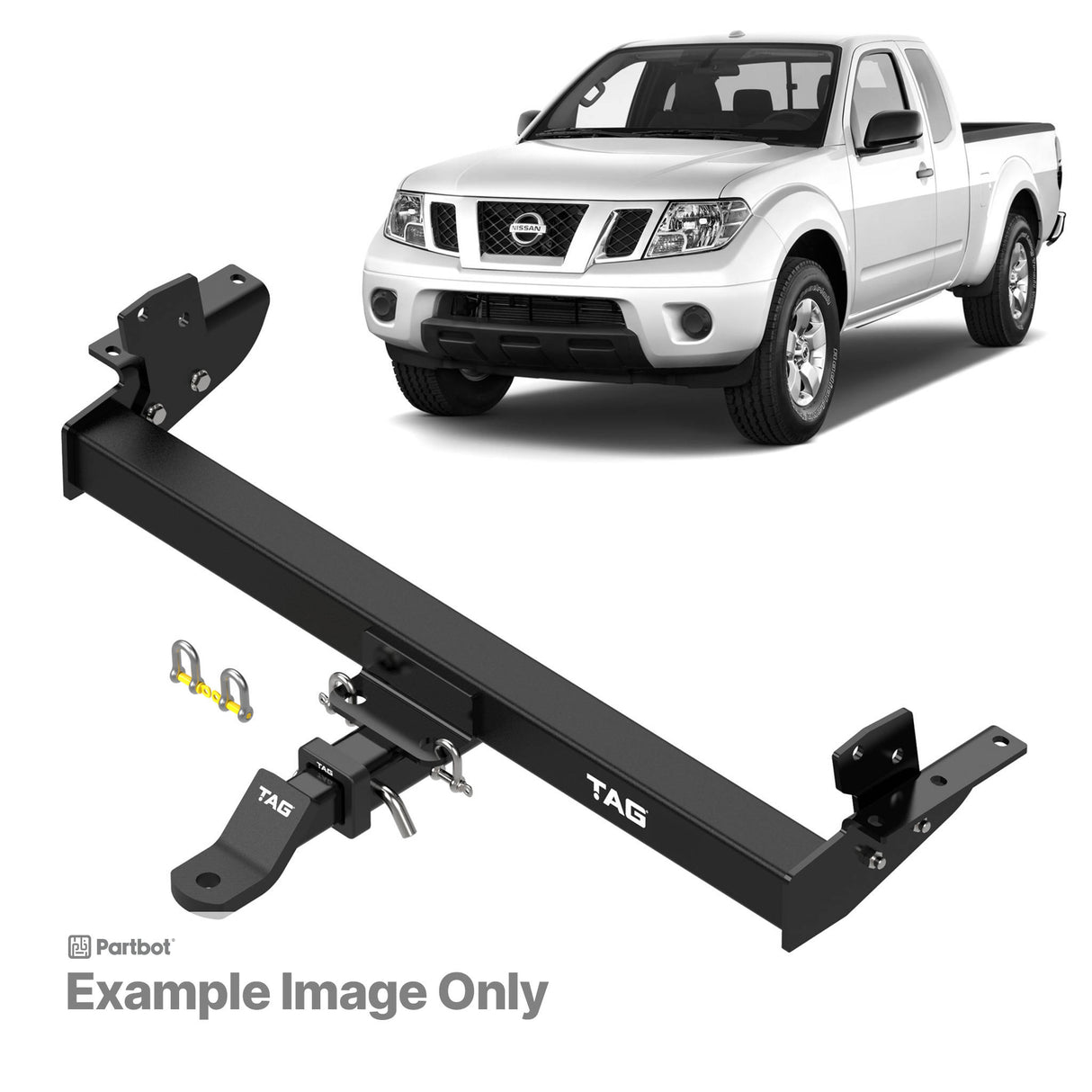 TAG Heavy Duty Towbar & Direct Fit Wiring Harnress for Nissan All D40 Navara's (07/2005 - 2016)