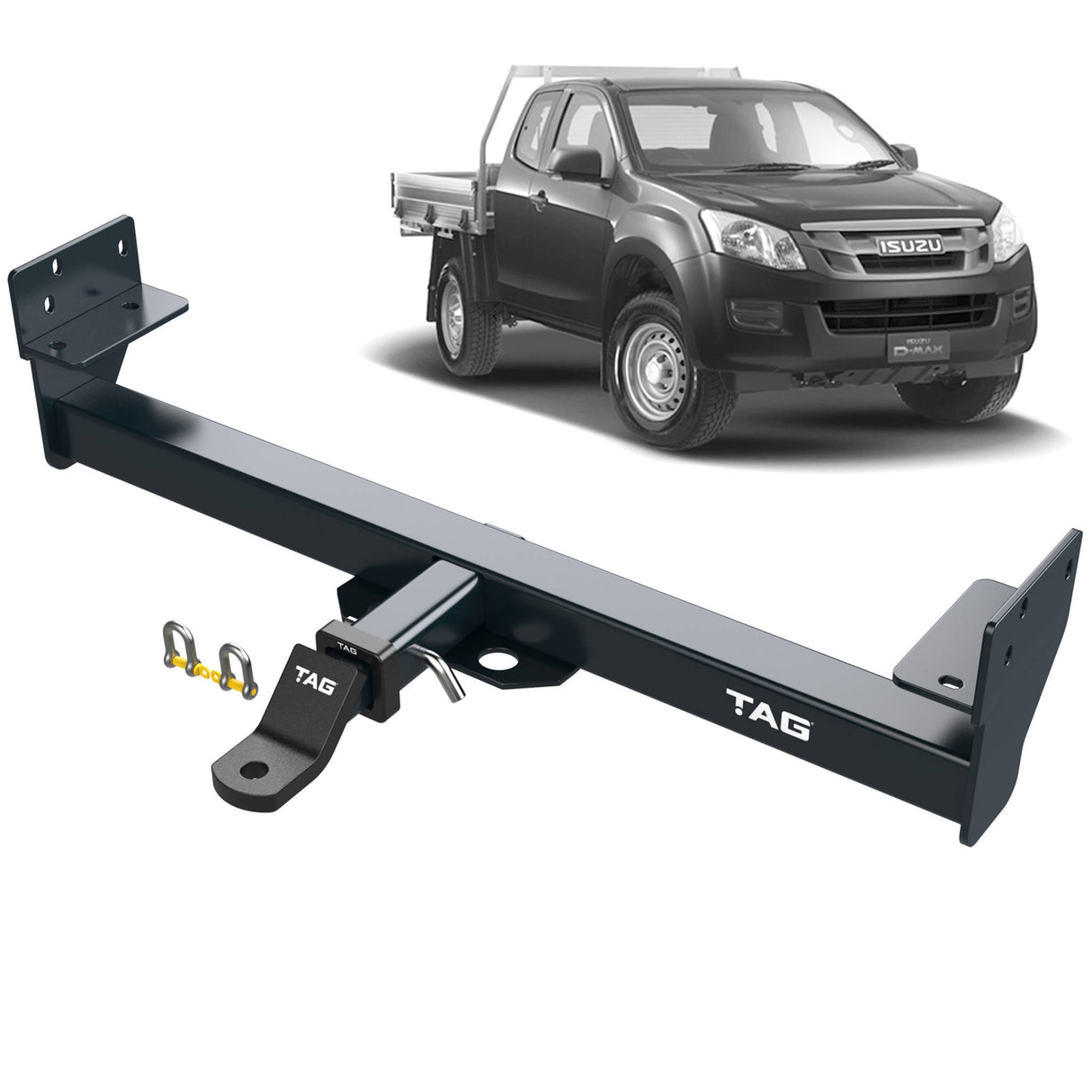 TAG Heavy Duty Towbar & Direct Fit Wiring Kit for Isuzu D-MAX No Rear Step (06/2012 - 06/2020)