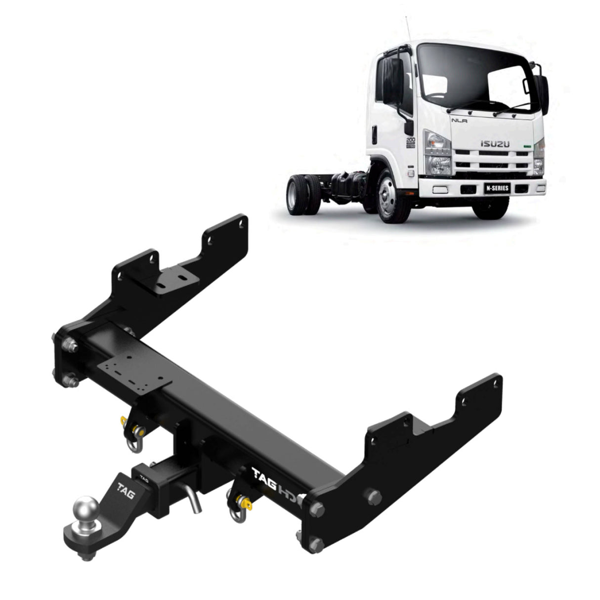 TAG Heavy Duty Towbar for Isuzu NLR200 SWB Truck (01/2013 - On)