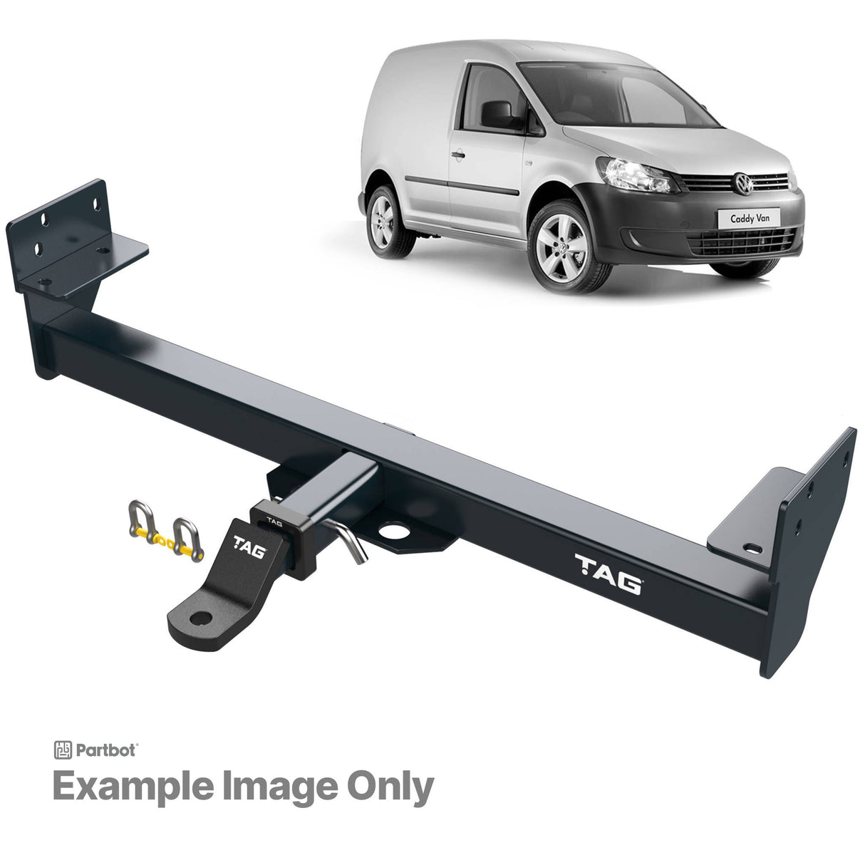 TAG Heavy Duty Towbar & Universal Wiring for Volkswagen Caddy (02/2004 - 03/2021)