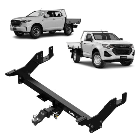 TAG Towbar & Direct Fit Wiring For Isuzu D-max and Mazda BT-50 Models with Extended Tray or Canopy (07/2020 - On)