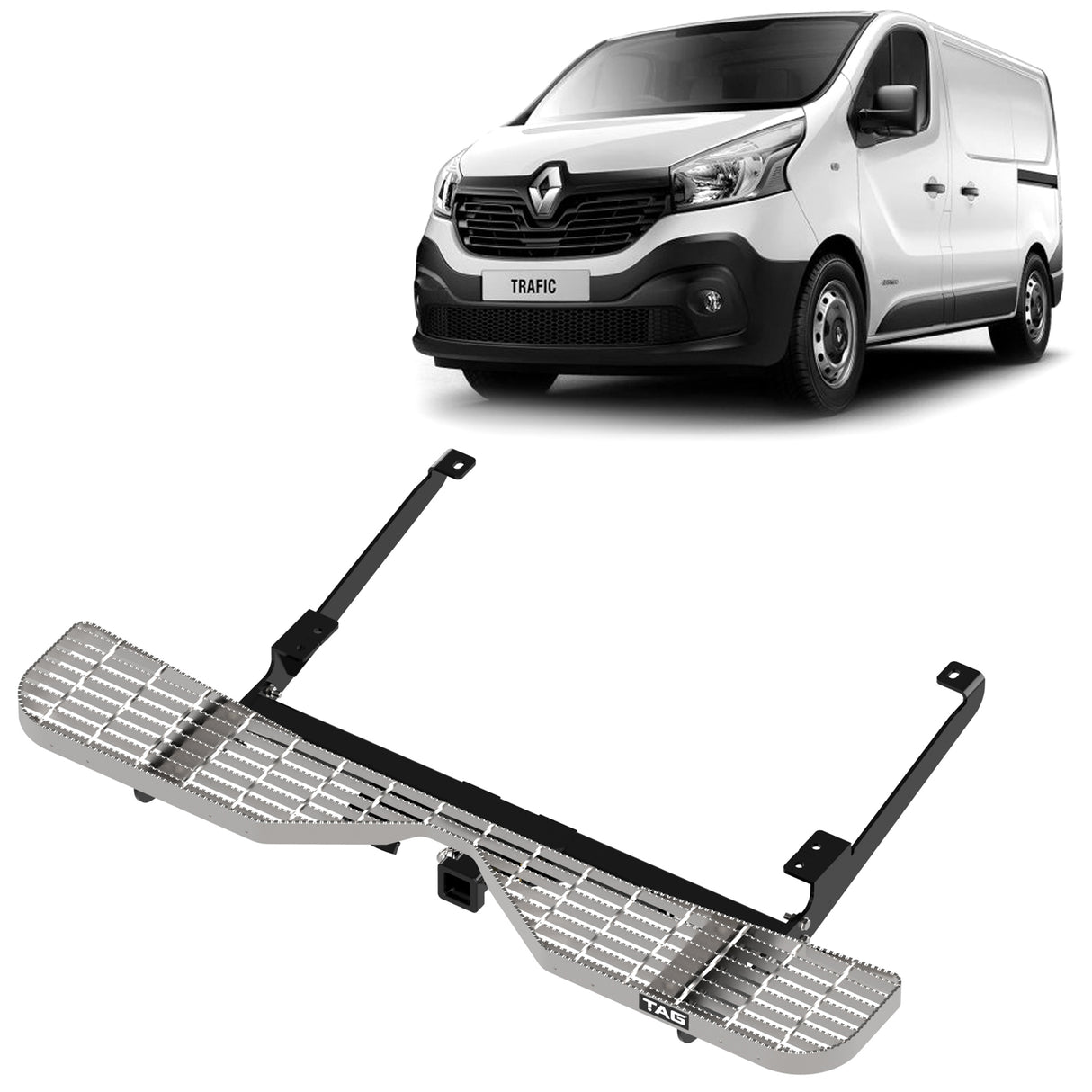 TAG Towbar & Rear Step for Renault Trafic (05/2014 - on), Mitsubishi Express (02/2020 - on)