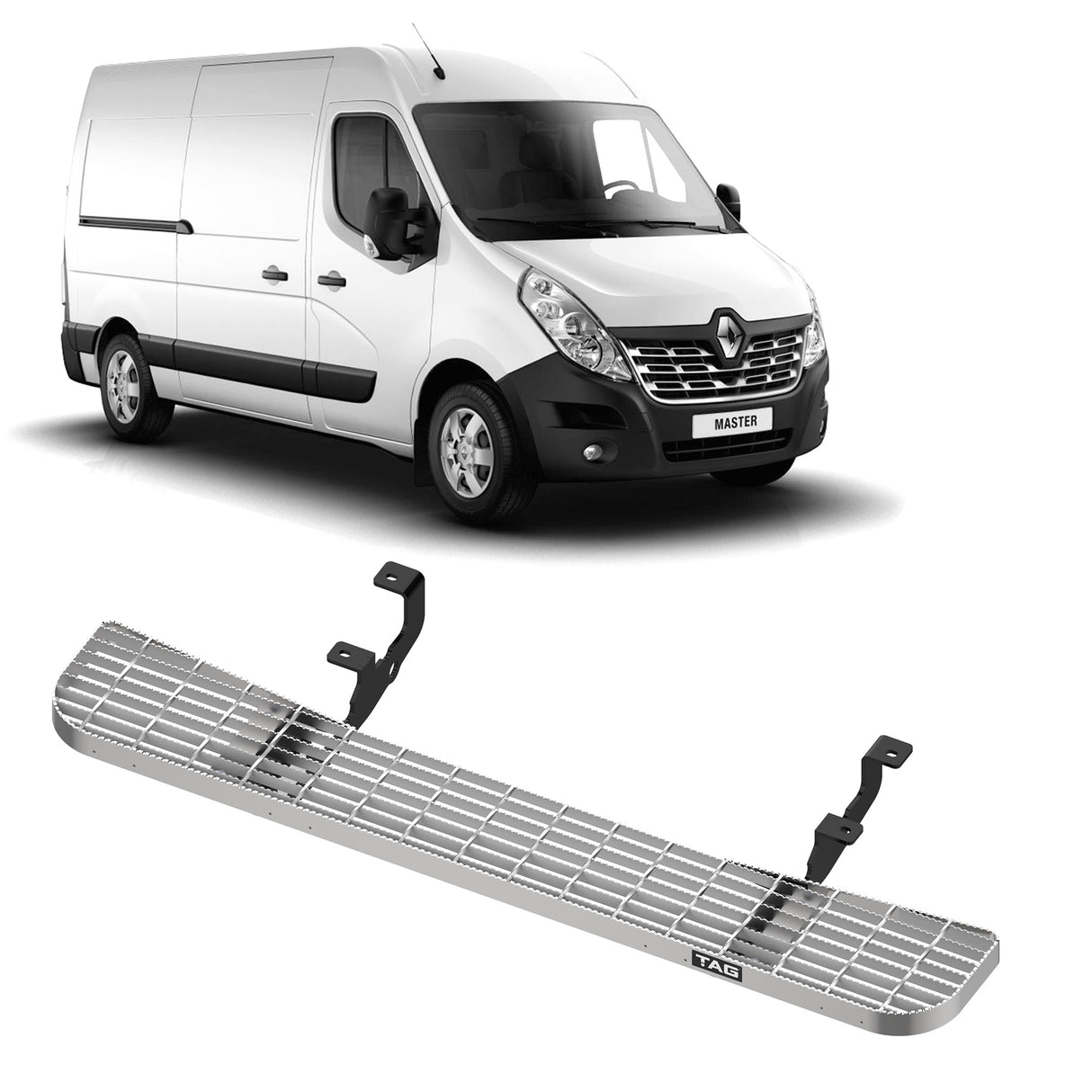 TAG Rear Step and Sensor Brackets for Renault Master (10/2011 - on)