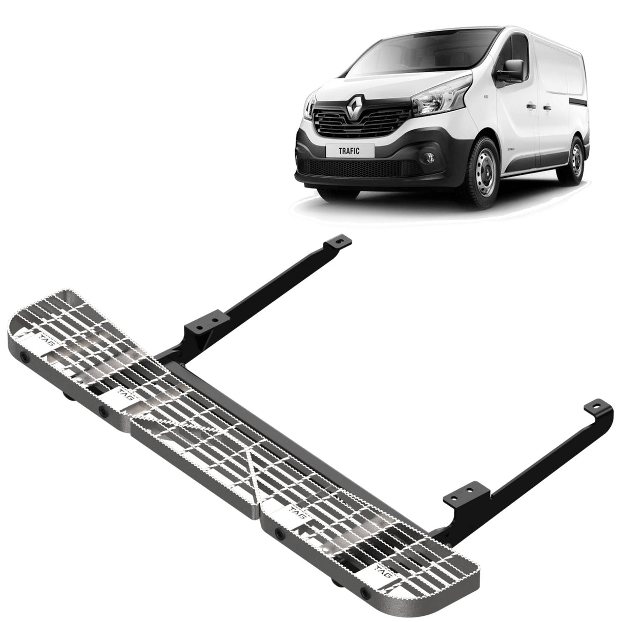 TAG Rear Step and Sensor Brackets for Mitsubishi Express (02/2020 - on), Renault Trafic (05/2014 - on)